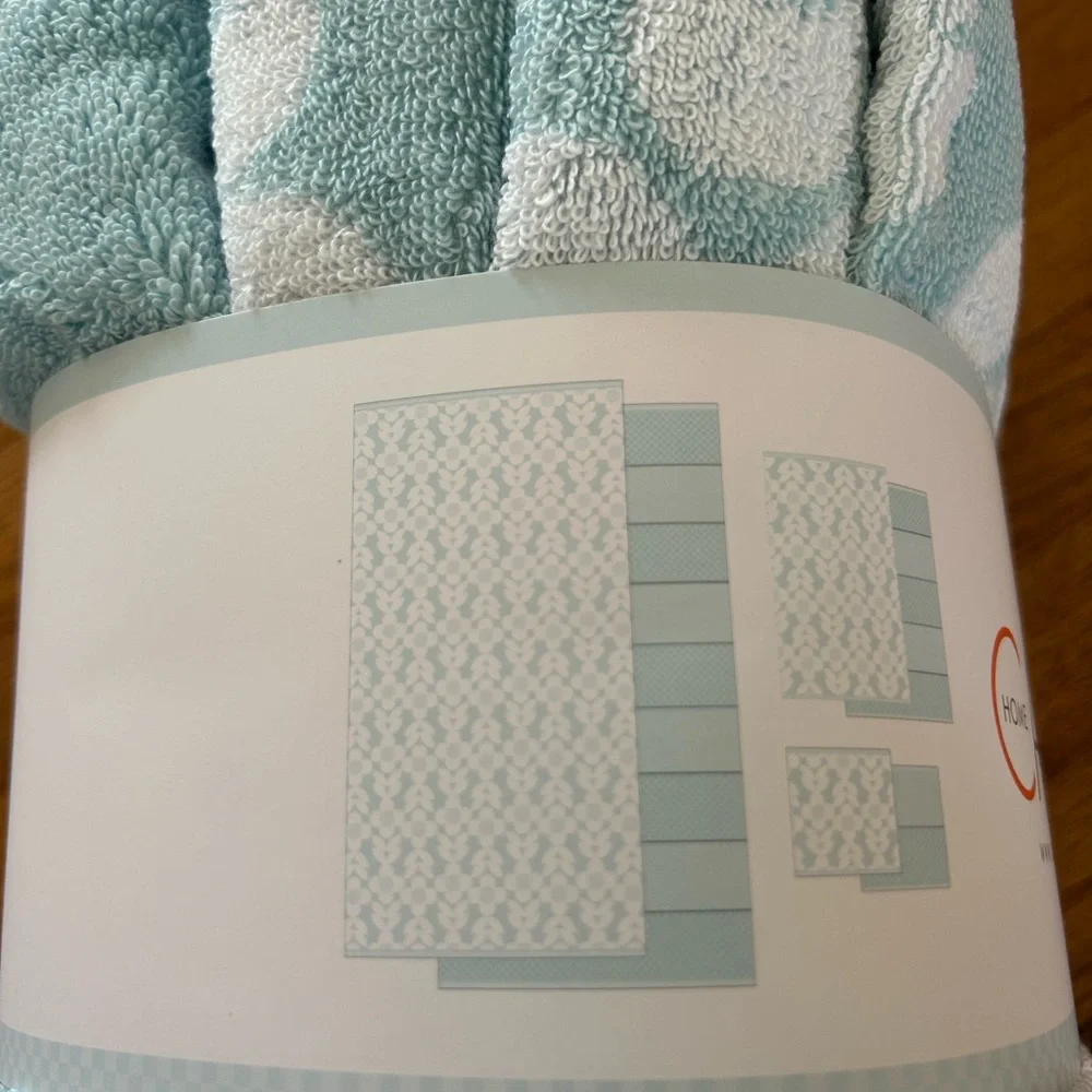 Caro Home 6-Piece Bath Towel Set - Light Blue